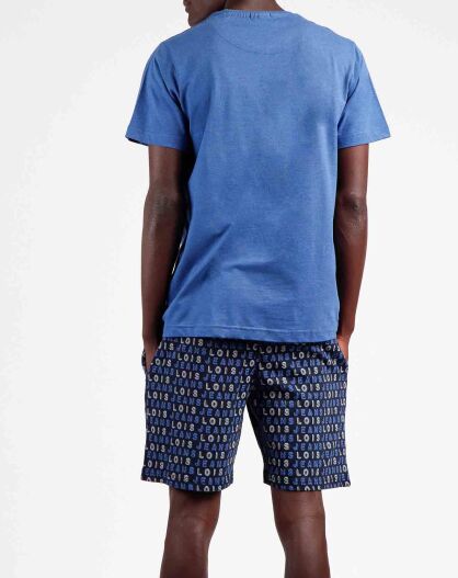 Pyjama T-Shirt & Short Idris bleu